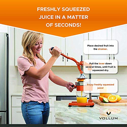 Vollum Hand Press Manual Citrus Juicer hand juicer citrus squeezer