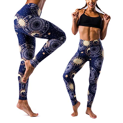 Buttery Soft Leggings for Women – High Waisted Leggings Pants with Pockets – Reg & Plus Size (Constellation, Plus)