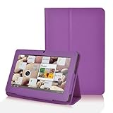 Eforcase Slim Fit Folio Stand PU Leather Case Cover for 7 Inch Android Tablet(Q88) - More Color Options (Purple)