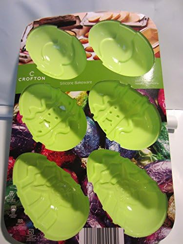 Crofton Silicone Egg Pan - 6 Cup Capacity (Green)