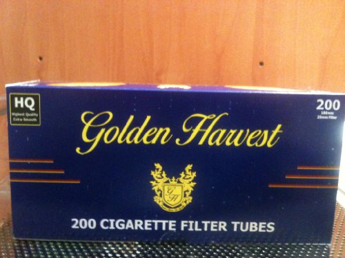 Golden Harvest Light 100mm Cigarette Tubes (10 Boxes) 200 Count Per Box