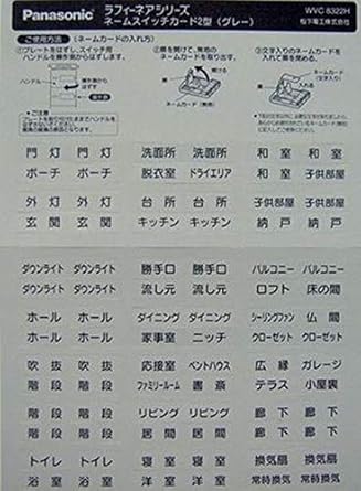 Amazon パナソニック ネームスイッチカード2型 グレー Wvc22h 産業 研究開発用品 産業 研究開発用品 通販