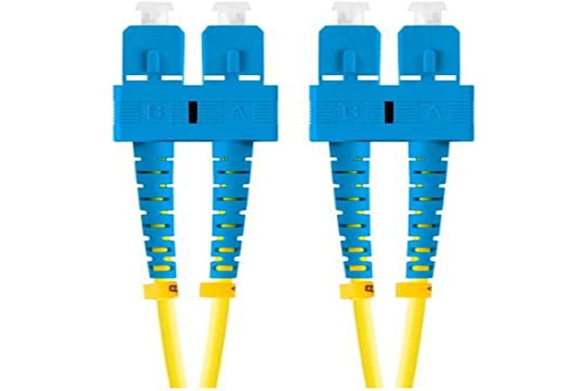 Lanberg Fibreglass Tubes 2 m Mono SC/UPC-SC/UPC Duplex G657A1 LSZH Yellow