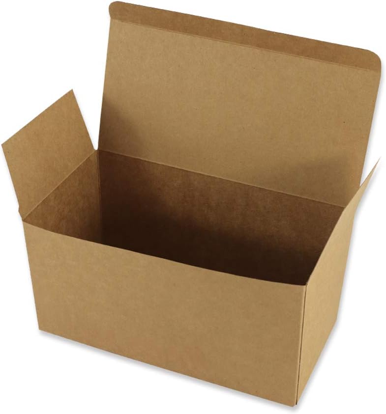 Gift Boxes 10Pack 9x4.5x4.5 Inch Kraft Boxes Brown Paper