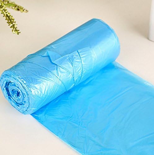 Rainbow Love Portable Garbage Bags Plastic Bin Bags Liners Bags 25pcs (Blue)