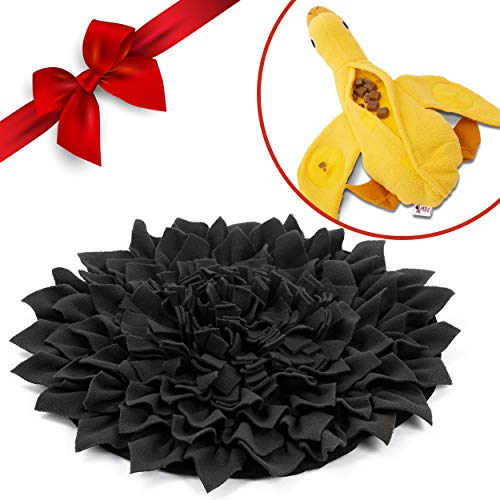 PAW-by-Seven-Snuffle-mat-and-Squeaky-Toys-for-Dogs-Dog-Puzzle-Dog-Snuffle-mat-and-Duck-Dog-Toy-Fleece-Fabric-Durable-nosework-mat-Dog-Slow-Feeder-and-Duck-Dog-Puzzle-Feeder-Nosework-Supplies