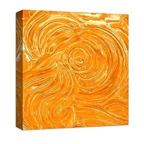 Canvas Wall Art Abstract Oil Painting Features Painting Artwork for Home Decor Framed - 12x12 inches