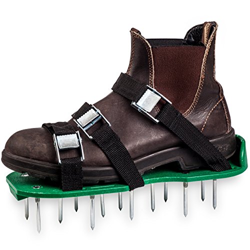 Green toolz lawn aerator shoes - heavy duty with metal buckles an…