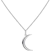 S.Leaf Gold Dainty Pendant Necklaces for Women Sterling Silver Gold Plated Layered Horizontal Vertical Bar Star Starburst Moon Cubic Zirconia Lariat Necklace for Women Trendy Gifts