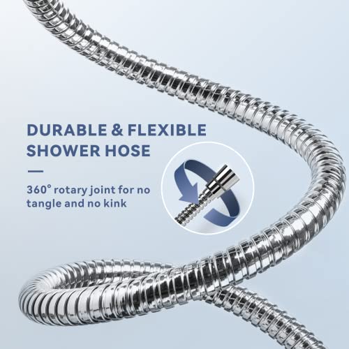 180CM Extra Long Shower Hose, Baytion 360°Anti-twist 304 Stainless Steel Handheld Shower Hose for Shower/Sitz Bath【Leak-proof & Anti-erosion】