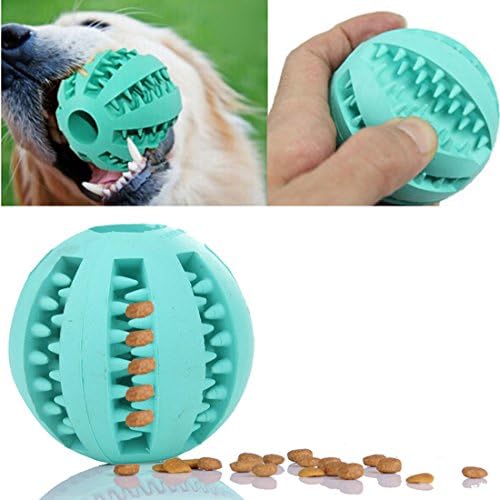 Corner Biz Pet - Dog Toy Rubber Ball Toy Funning Light Green ABS Pet Toys Ball Dog Chew Toys Tooth Cleaning Balls of Food 7cm