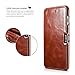 iPhone 8 Plus Case iPhone 7 Plus Leather Case, Icarercase Vintage Leather Side Open Case in Slim Thin Design, Flip Folio Style Cover with Magnetic Closure for Apple iPhone 7/8 Plus 5.5 Inch - Brown