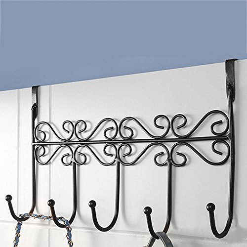 Dragon Honor Over The Door 5 Accessory Holder - Scarf, Belt, Hat, Jewelry Hanger(Black) - Thumbnail 2