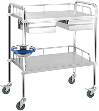 Amazon Com Jian E Commercial Utility Carts 2 Tier Stainless
