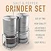 Swiffe Salt and Pepper Grinder Set - 2 Stainless Steel and Acrylic Salt and Pepper Mills - Adjustable Coarseness - Good Fresh Grind - Great for Gourmet Kitchen Chefs - Classic Design - Nice On Table
