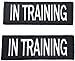 Leash Boss Service Dog Patches for Harness | Velcro Patches for Dog Harness or Vest | Do Not Pet Patch, Dog in Training, Service Dog, Emotional Support | Removable Hook and Loop Embroidered Patches