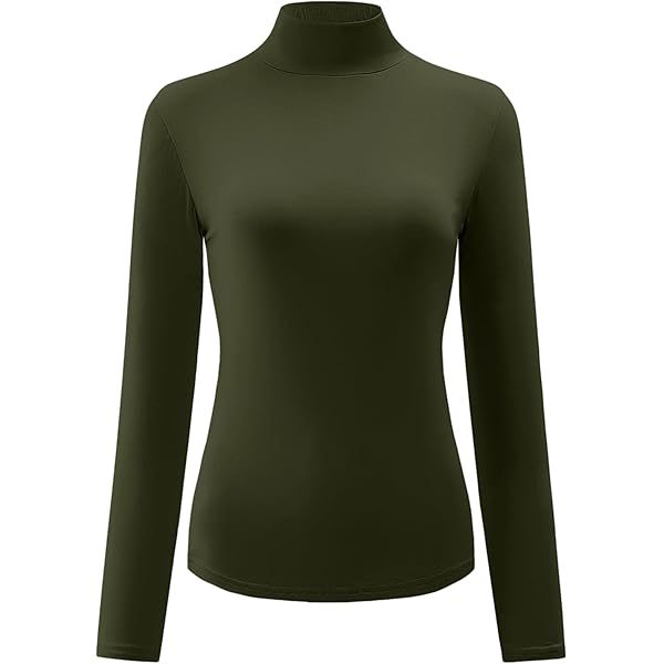 Amazon.com: Mock Neck Top Women, Thermal Undershirt Turtleneck