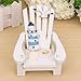 Buytra Miniature Fairy Garden Sea Beach Style Chair Ornament Outdoor Decor Home Article Wedding Cake Topper Decoration