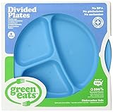 Green Eats 2 Pack Divided Plates, Blue