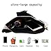 MOUNCHAIN Waist Packs by Women's Shiny Laser Holographic Waist Fanny Packs with Adjustable Waistband-Smartphone Money Coins Keys Passport Holder Silver