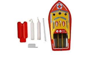 Zonster Vintage Pop-pop Steam Powered Collectable Retro Tin Boat Toy Gift Decorative Boat