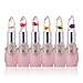 Black Friday Sales Promotions,Putars Sexy Women Beauty Bright Flower Crystal Jelly Waterproof Long Lasting Lipstick Magic Temperature Change Color Lip Balm Makeup Set