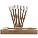 Bamboo Toothbrush Medium Bristles - 8 Pack Wooden Toothbrushes, Eco Friendly, Recyclable, BPA Free, Biodegradable Vegan Friendly, Organic Natural Tooth Brush