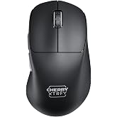 CHERRY XTRFY M64 Wireless | Ultra Light Ergonomic Gaming Mouse (M64 Pro 8K, Black) (Renewed)