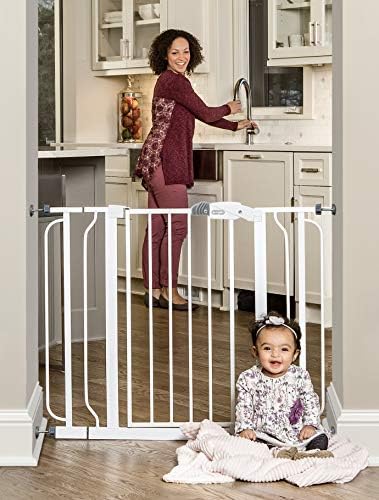 regalo easy fit plastic adjustable extra wide baby gate