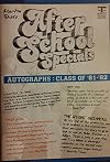 Martin Tahse's After School Specials: Autographs Class of '81-'82