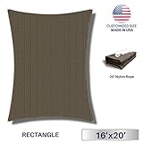 Windscreen4less 16' x 20' Sun Shade Sail Rectangle