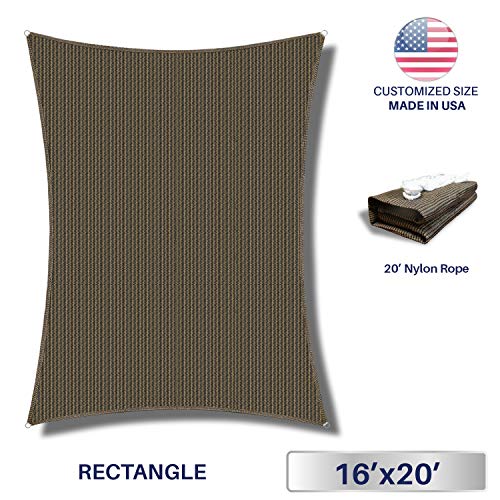 Windscreen4less 16' x 20' Sun Shade Sail Rectangle