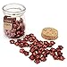 Sealing Wax Beads Set, Yoption 120 Pieces Red Gold Star Shape Seal Wax Kit with 1 Wax Melting Spoon and 2 Candles for Wax Seal Stamp (Red Gold)