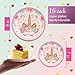 Unicorn Party Supplies Set For Birthday - Set of 16 Including Cake Plates, Cups, Napkins, Tableware, Table Cover, Birthday Banner, Magical Fantasy Birthday Decoration for Girls