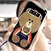 Auroralove Galaxy Note 8 Case Bling Diamond, Galaxy Note 8 Cover Glitter Cute Bear Luxury Soft TPU Note 8 Case with Ring Stand for Girls Women(Strip)