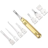 PFCKE Terminal Pin Removal Tool Kit ，Electrical Pin Extractor Tool, Terminal Removal Tool,with 8PCS Replacement Tips Universal for Automotive/Computer Repair Terminal Release Tool kit.