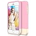 iPhone 5S Case, Maxboost [Vibrance Series] For Apple iPhone 5S / 5 Case [Lifetime Warranty] Protective SOFT-Interior Slider Style Hard Cases Cover - Cherry Blossom/Champagne Gold