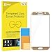 Galaxy S7 Edge Screen Protector, JETech Tempered Glass Full Screen Screen Protector Film for Samsung Galaxy S7 Edge (Gold)
