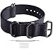 Ritche 18mm 20mm 22mm Nato Strap With Black Heavy Buckle Replacement timex weekender watch band