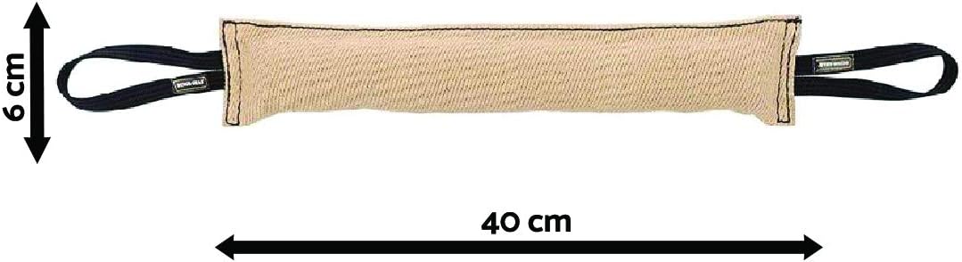 DINGO GEAR Strong Bite Tug with 2 Handles, Reinforced, Natural Material, for Dog Training and Play Bite Tug 40 x 6 cm - Image 4