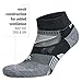 Balega Enduro V-Tech Low Cut Socks For Men and Women (1 Pair) (2017 Model), Black/Grey Heather, Large