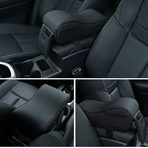 Autocastle Memory Form Car Armrest Cushions Armrest Center Consoles Head Neck Rest Pillow Pad for Car Motor Auto Vehicle,Armrest Pillow Pad Cushion with Extra Side Pockets