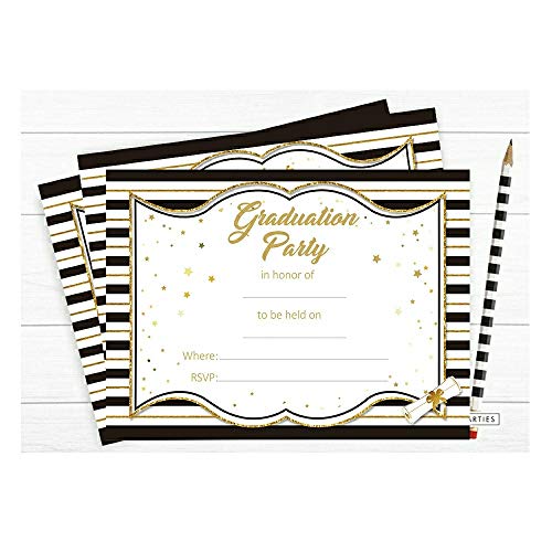 Graduation Party Supplies Invitations with Envelopes 2019,Grad Congrats Announcements 30Ct - Thumbnail 5