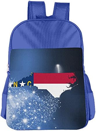 Flag Map Of North Carolina RoyalBlue Coolschool Backpack Shoulder Bag For Kid
