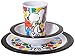 Gibson Home 105940.03 Snoopy Festive Sketch 3 Piece Kids Set, Multicolor