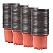 Plastic Nursery Plant Pot 100 Pack Flower Seedling Starter Pots for Little Garden Pots to Repot Succulents and Small Plants (100Pack)