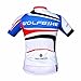 WOLFBIKE Men Cycling Jersey + Short Sportswear Suit, Skyline, Size: USXL/CNXXXL