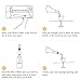 Wine Chiller Stick, Food Grade Stainless Steel Ice Stick with High Sealing Silicon Bottle Plug & Aerator Wine Decanter Pour Out Liquor Red Grape Whiskey Wine Bottle Cooler Wand