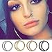 Tunsun Stainless Steel Moon Nose Ring Hoop Indian Nose Ring Septum Ring Nose Jewelry Nose Piercing Small Nose Hoop