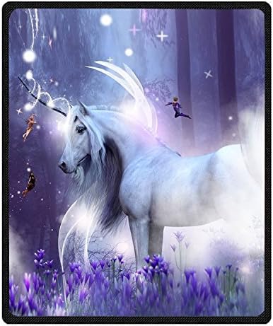 yukihome Unicorn Blanket Super soft Fluffy Lightweight Cozy Fleece feeling Blanket Bed Blankets for Couch Sofa bed (58" x 80") (3)